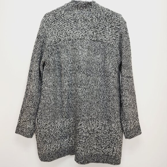 Laura Scott Womens Long Sleeve Knit Cardigan Sweater Toggle Buttons Size L Gray - Picture 4 of 11